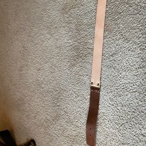 Leather and cloth belt